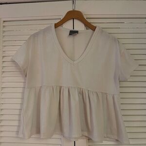 Crop top. Brand: Olivia Rae, Color: White, Size: XS